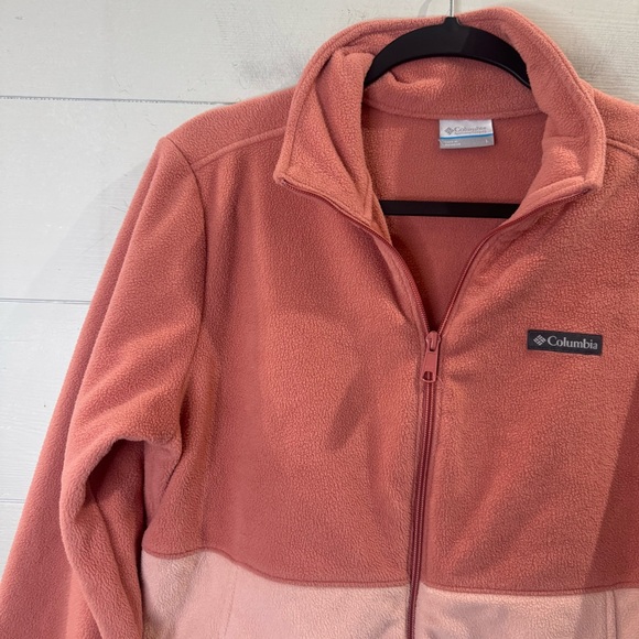 Columbia Women's Benton Springs Colorblock Full Zip Fleece Jacket Size Large - Picture 2 of 9
